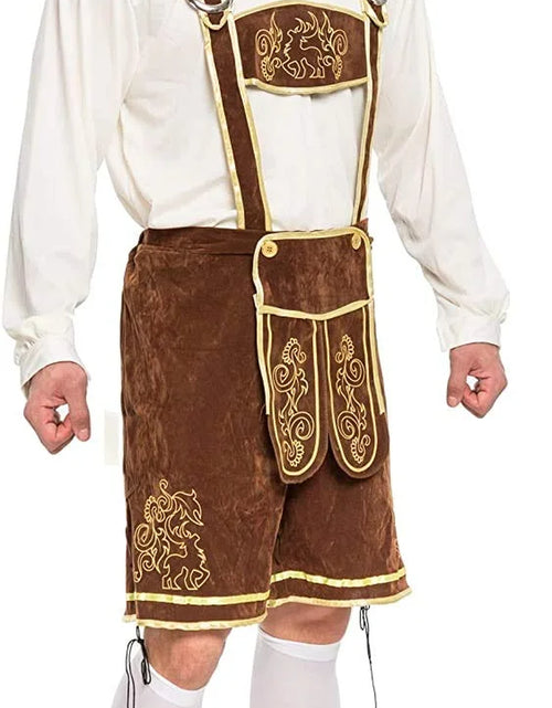 Load image into Gallery viewer, Men&#39;S German Bavarian Oktoberfest Costume Set, Beer Costume Hat for Adults Halloween Fancy Dress Costumes and Beer Festival
