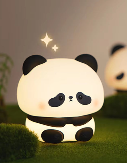 Load image into Gallery viewer, Panda LED Night Light Cute Silicone Night Light USB Rechargeable Touch Night Lamp Bedroom Timing Lamp Decoration Children&#39;S Gift
