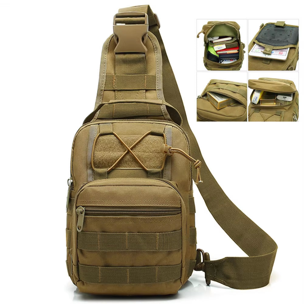 Outdoor Tactical Sling Sport Travel Chest Bag Shoulder Bag for Men Women Crossbody Bags Hiking Camping Equipment