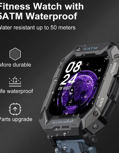 Load image into Gallery viewer, New Smart Watch for Men Bluetooth Full Touch Screen 5ATM Waterproof Watches Sports Fitness Smartwatch Man Relogio Masculino
