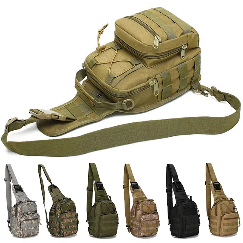 Outdoor Tactical Sling Sport Travel Chest Bag Shoulder Bag for Men Women Crossbody Bags Hiking Camping Equipment