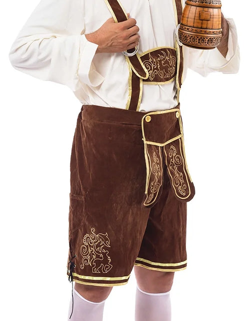 Load image into Gallery viewer, Men&#39;S German Bavarian Oktoberfest Costume Set, Beer Costume Hat for Adults Halloween Fancy Dress Costumes and Beer Festival
