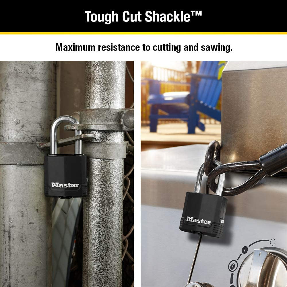 Magnum Heavy Duty Outdoor Padlock with Key, 1 Pack