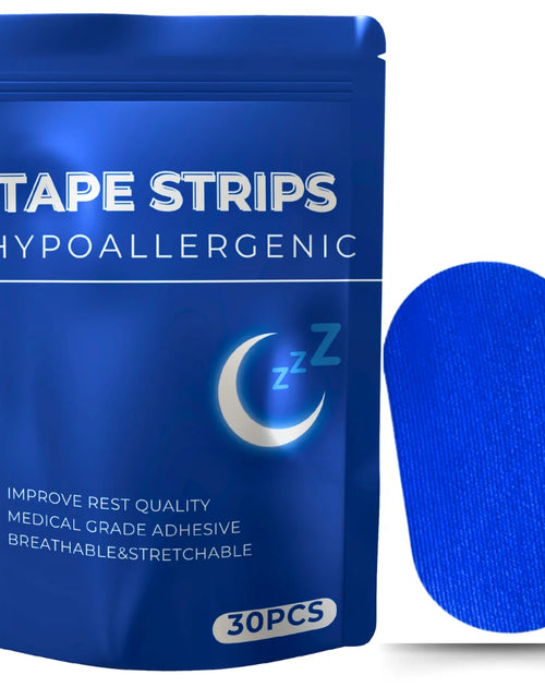 Load image into Gallery viewer, 30/60Pcs Sleep Mouth Tape anti Snoring Strips Best Breathing Nasal Strips Medical Grade Improved Sleeping Snoring Relief
