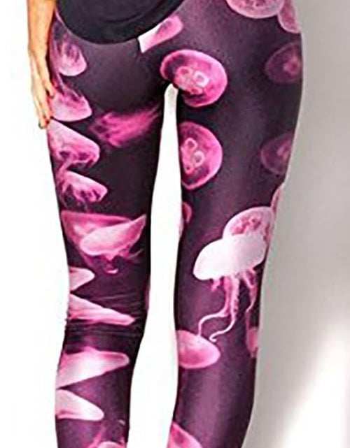 Load image into Gallery viewer, Women&#39;S Floral Printed Footless Elastic Tights Legging
