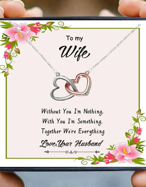 Load image into Gallery viewer, To My Soulmate Necklaces for Women Gift Heart Pendant Necklace Female Girl Crystal Infinity Necklace Gifts Wife Lovers Jewelry
