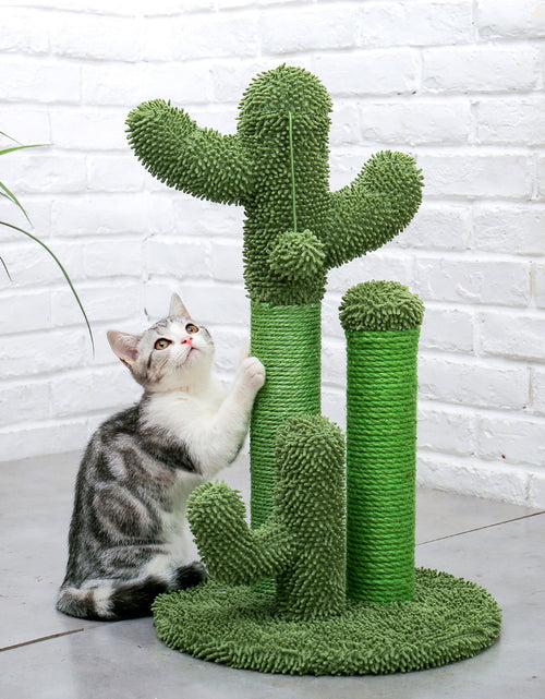 Load image into Gallery viewer, 23&quot; Cactus Cat Scratching Posts Medium Sisal Cat Scratcher,Green
