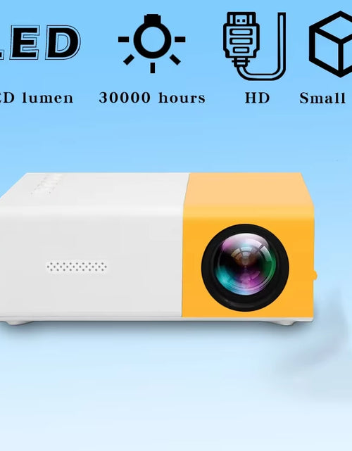 Load image into Gallery viewer, Mini Proyector HD YG300, Proyector Portátil Para Cine En Casa, Películas Al Aire Libre, Teléfono Móvil, LED, USB, Proyector De M
