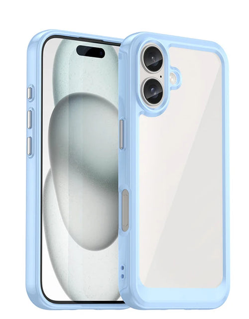 Load image into Gallery viewer, For  16 Case  16 plus Pro Max Cover Luxury Clear PC Shockproof Silicone Protective Phone Back Cover for  16
