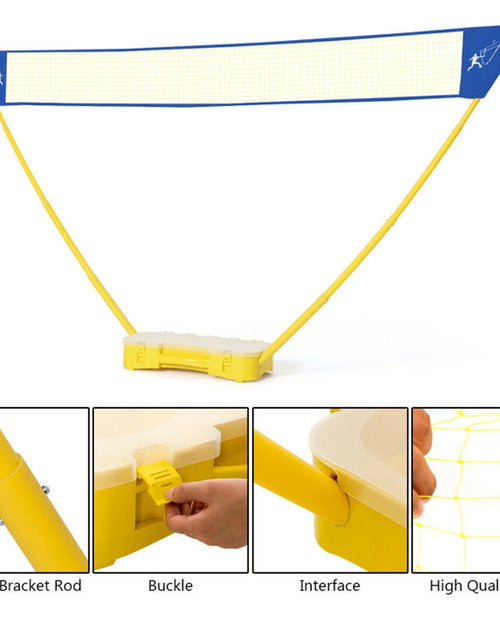 Load image into Gallery viewer, Portable Badminton Set Folding Tennis Badminton Volleyball Net
