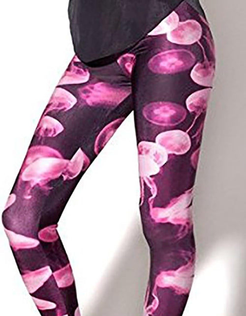 Load image into Gallery viewer, Women&#39;S Floral Printed Footless Elastic Tights Legging
