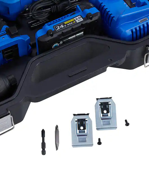 Load image into Gallery viewer, XTR 24-Volt 3-Tool Brushless Power Tool Combo Kit with Hard Case (2-Batteries Included and Charger Included)
