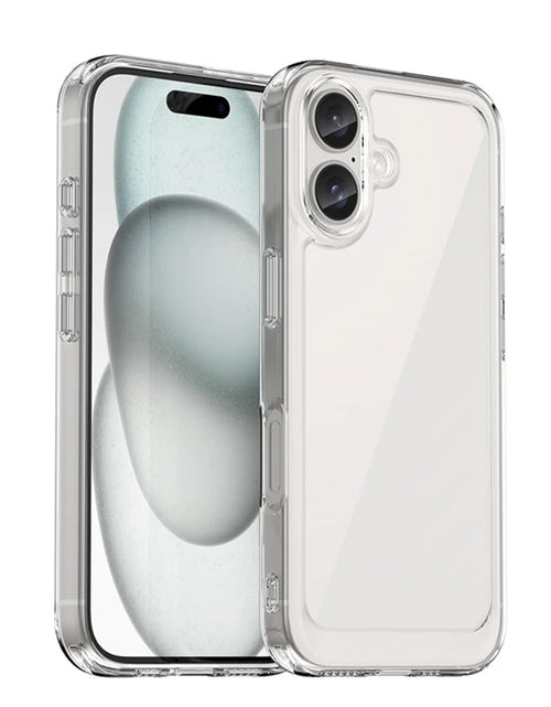 Load image into Gallery viewer, For  16 Case  16 plus Pro Max Cover Luxury Clear PC Shockproof Silicone Protective Phone Back Cover for  16
