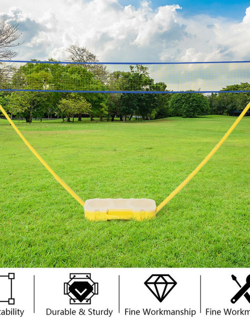 Load image into Gallery viewer, Portable Badminton Set Folding Tennis Badminton Volleyball Net
