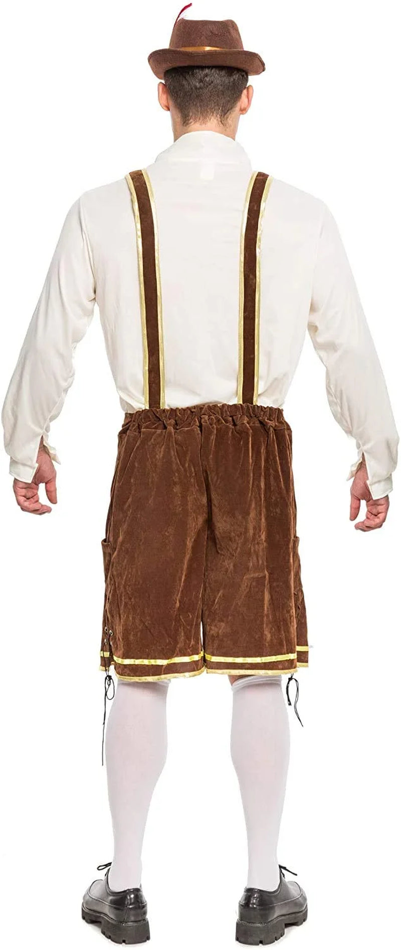 Men'S German Bavarian Oktoberfest Costume Set, Beer Costume Hat for Adults Halloween Fancy Dress Costumes and Beer Festival