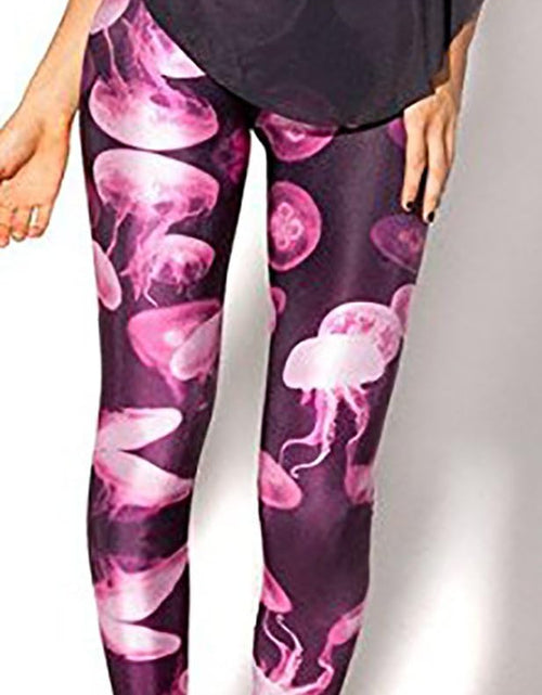 Load image into Gallery viewer, Women&#39;S Floral Printed Footless Elastic Tights Legging
